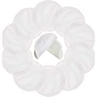 Los mejores  - Pinowu Reutilizable Orgánico Bambú Algodón Almohadillas de lactancia (10 piezas) - Lavable Amamantamiento Almohadillas…